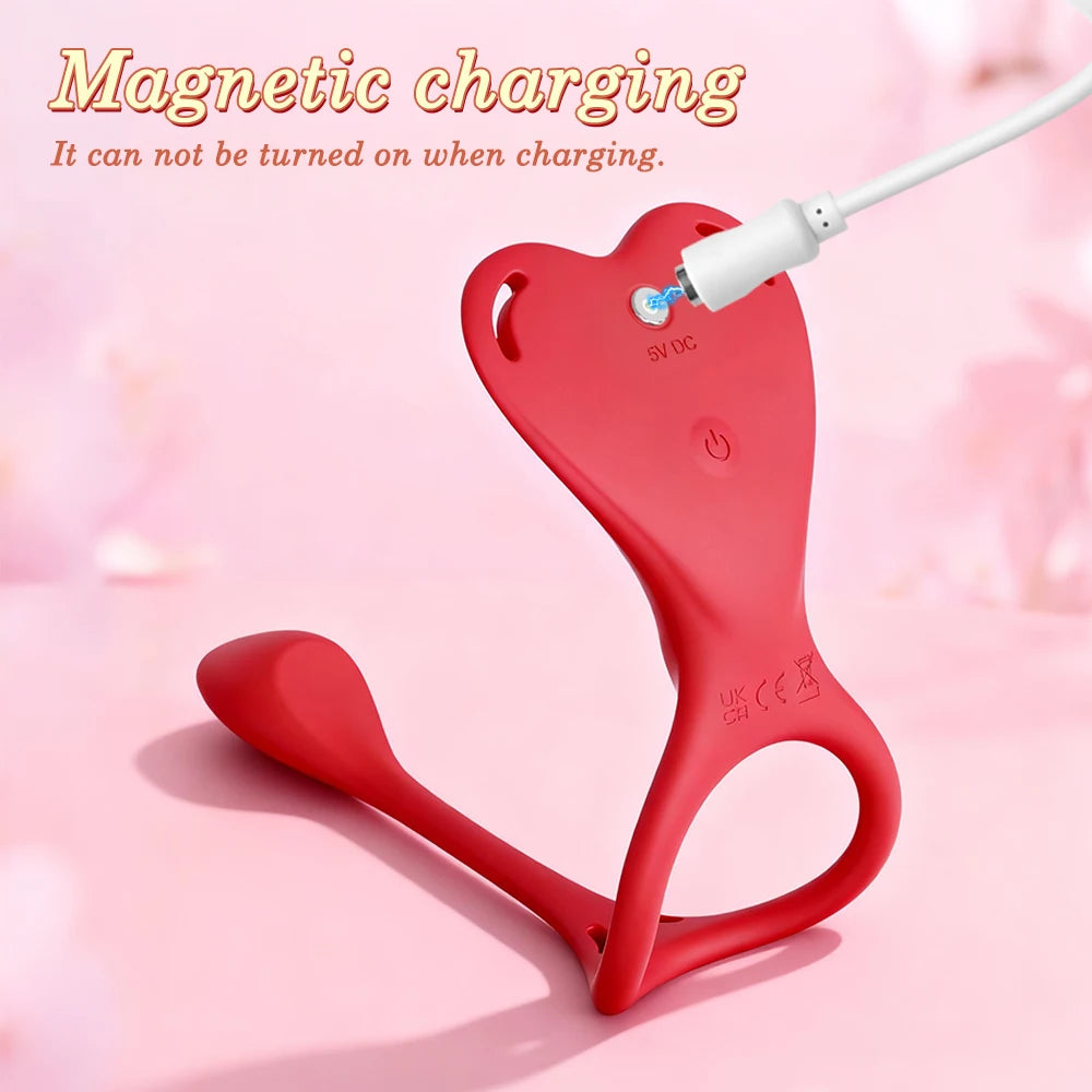 Adult Sex Toys for Couple Vibrator Wearable Rose Toy Anal Plug Clitoral G Spot Vibrators,Vibrating Penis Ring Prostate Massager
