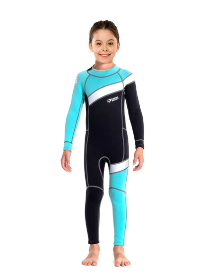 Kids Wetsuit for Boys Girls Toddler  2.5MM Neoprene Long Sleeve Wet Suits for Swimming