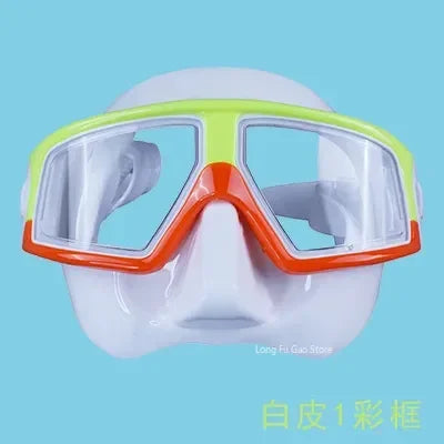 Freediving Mask Half Face Light Weight Low Volume Free Diving Goggles Silica Gel Diving Equipment