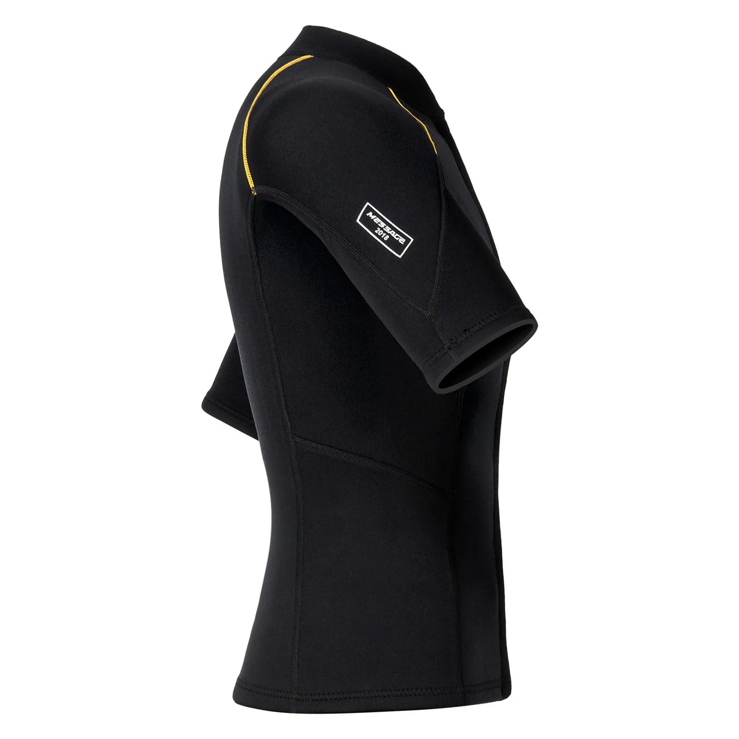 Men's Rash Guard Swimsuit Tops Short Sleeves Front Zip Wetsuit Top 1.5mm Neoprene Swim Tops Swimming Diving Surfing Snorkeling