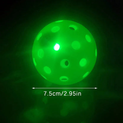 〔E〕LED Light Up Pickleball Balls,Glow In The Dark Pickleball,Pickleball Gifts For Men And Women,Outdoor Pickleball Balls Play