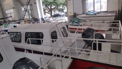 Best Value Aluminum Alloy Speedboat for 6-8 Passengers Comfortable Handrails for Fishing or Sports Yachting