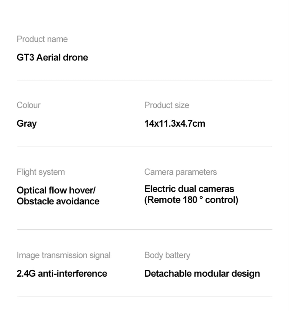 2025 Drone 8K GT3 RC 5G Professional HD Aerial Photography Obstacle Avoidance Remote Control Aircraft Dual Camera Quadcopter Toy