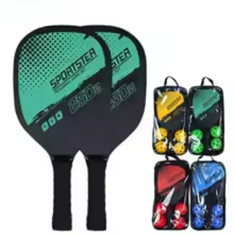 Ultimate Beginner Pickleball & Beach Tennis Paddles Set with 4 Balls – Outdoor Sports Fitness Combo for All Skill Levels