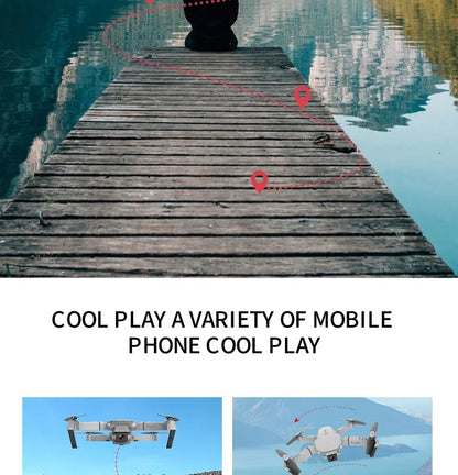 2025 E88 Pro WiFi FPV Drone - Single/Dual 4K/1080P Camera, Wide-Angle HD, Altitude Hold, Foldable Quadcopter RC Helicopter Toy