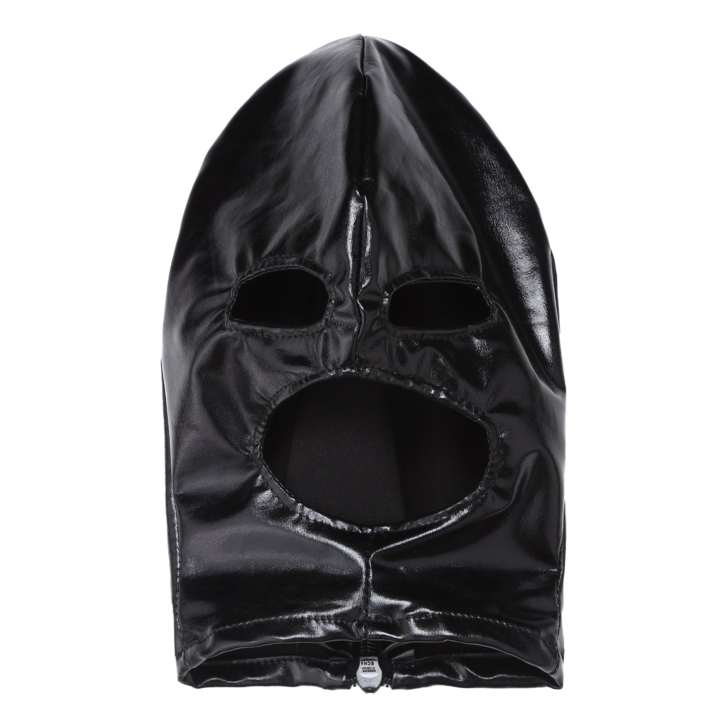 Adult Shiny Leather Masks Sex Toys Bronzing Cloth Open Mouth And Eye Glued Head Cover Couples Adult Products