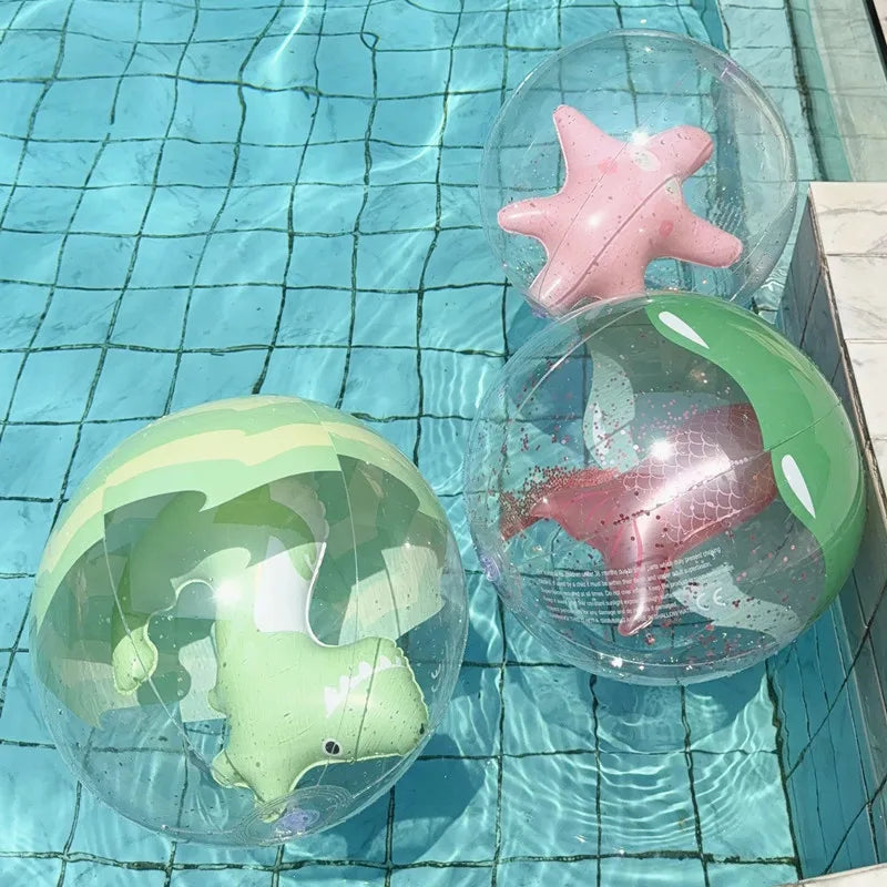 Inflatable Pool Float Swim Pool  Accessory Swim Tube Inflatable Beach Ball Pool Float Ring Summer Water Toys  ﻿