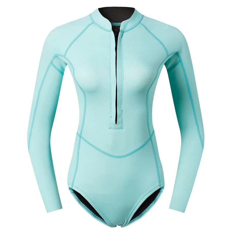 2MM Neoprene Snorkeling Wetsuits Spearfishing Surfing Diving Suit Bathing Swimwears Women Keep Warm Scuba Water Sport Equipment