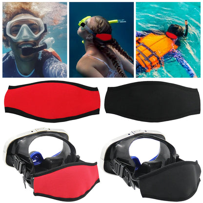 Diving Mask Slap Strap Non-Slip Scuba Mask Straps Adjustable Neoprene Mask Strap Cover Goggle Strap Covers Swimming Water Sports