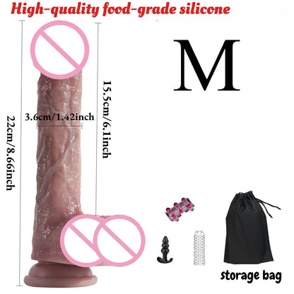 Silicone Realistic Dildo Adult Sex Toys Anal Dildo with Suction Cup Consolador Penis for Women Erotic Masturbators Penetration