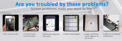 For iPhone 5 5C 5S SE 6 6S 7 8 Plus LCD Display Touch Screen Replacement For iphone 7G 7P 8G 8 Plus LCD Screen Tempered Glass