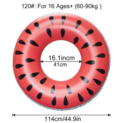 Inflatable Watermelon Pool Floats for Adult Swimming Rings Float for Party,Lake Beach for Kids Adults