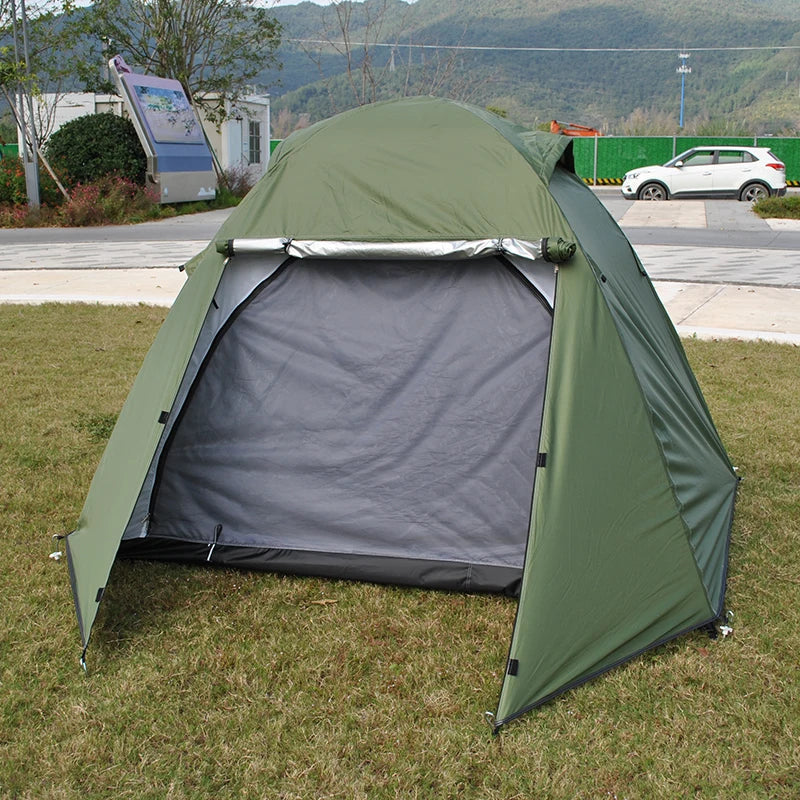 Camping Tent with Rainfly, 2, 3 Person Tent, Set up in 10 Mins, Weatherproof Tent for Camping, Festivals, Backyard, 2 Layers