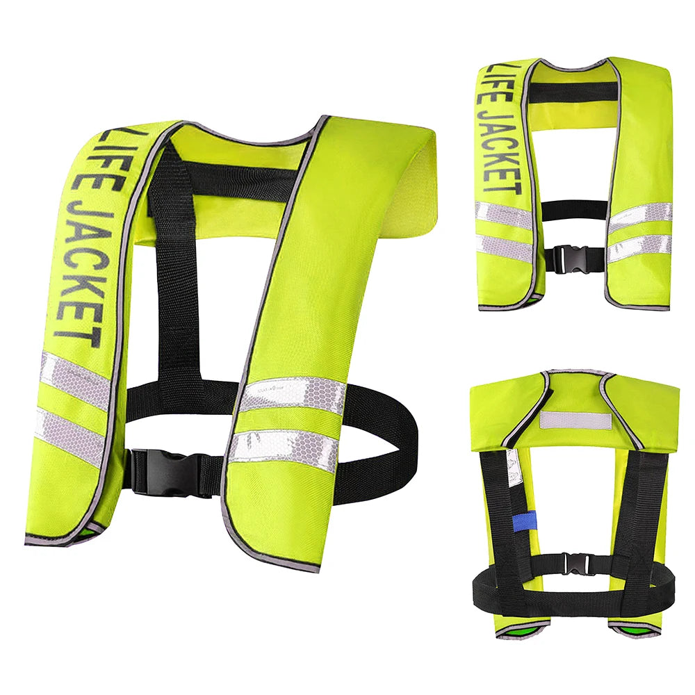 Auto Inflatable Adults Life Jacket Life Vest Safety Float Suit for Water Sports Kayak Fishing Surfing Canoeing Survival Jacket