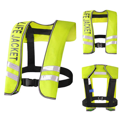 Auto Inflatable Adults Life Jacket Life Vest Safety Float Suit for Water Sports Kayak Fishing Surfing Canoeing Survival Jacket