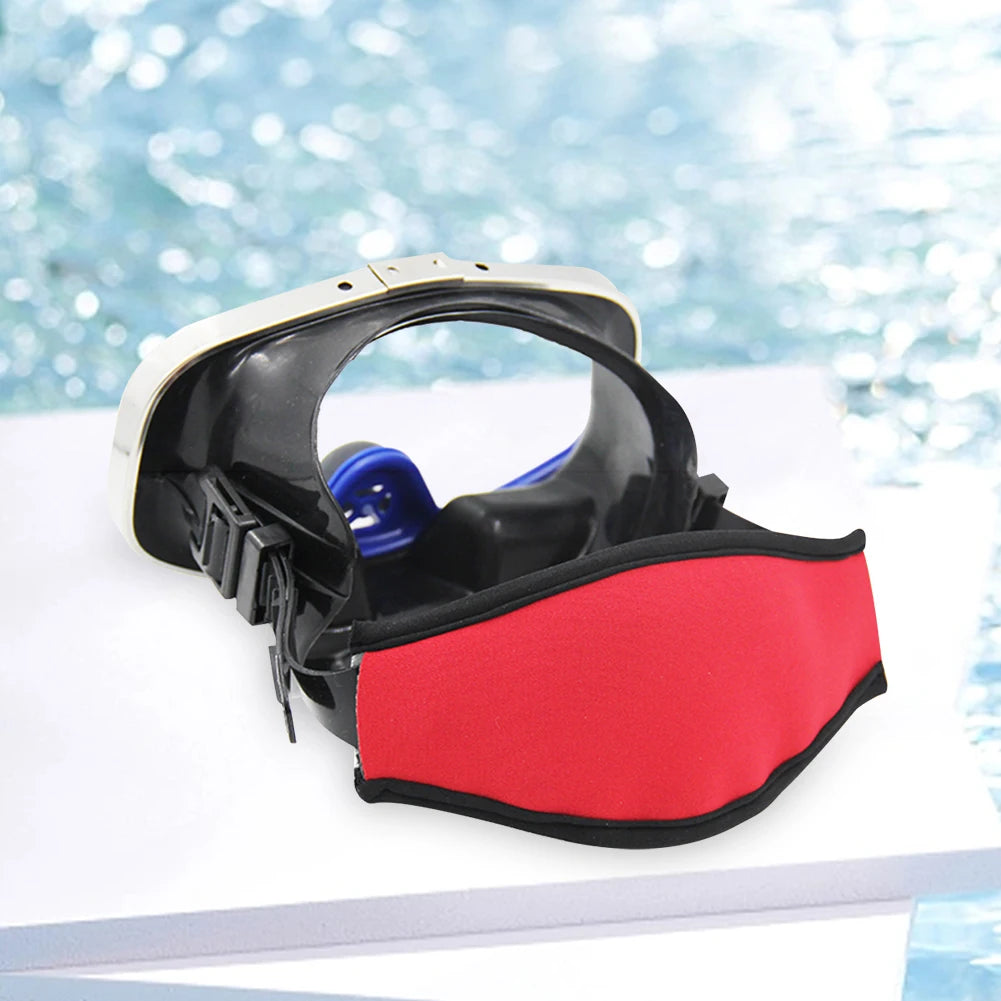 Diving Mask Slap Strap Non-Slip Scuba Mask Straps Adjustable Neoprene Mask Strap Cover Goggle Strap Covers Swimming Water Sports