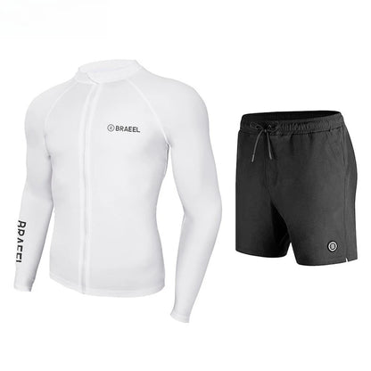 Wetsuit Men's Sunscreen Quick-drying Split Long Sleeve Trousers Snorkeling Water Suit Couple Warm Swimsuit Surf Suit