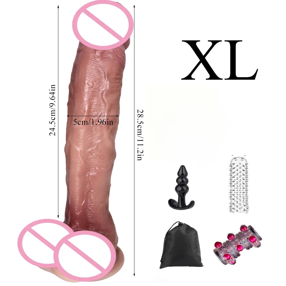 Silicone Realistic Dildo Adult Sex Toys Anal Dildo with Suction Cup Consolador Penis for Women Erotic Masturbators Penetration