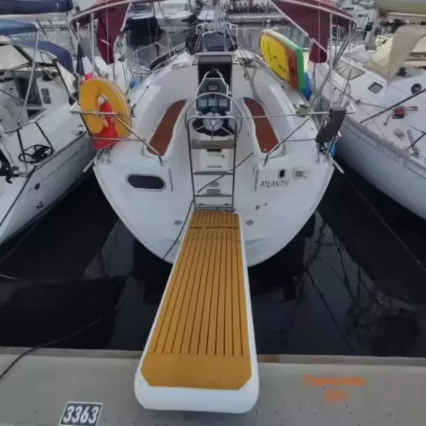 Portable Inflatable Air Dock Water Platform Swim Dock Mat Inflatable Floating Gangway Platform For Yacht Boat Pool Beach Ocean