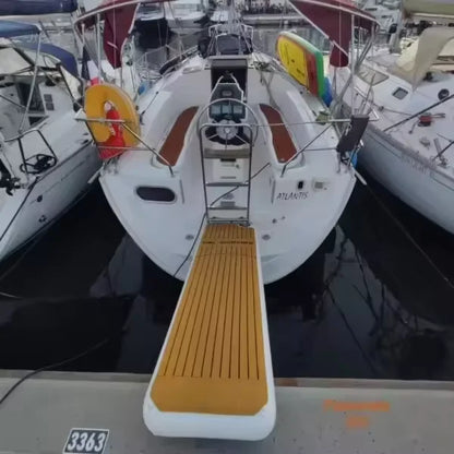 Portable Inflatable Air Dock Water Platform Swim Dock Mat Inflatable Floating Gangway Platform For Yacht Boat Pool Beach Ocean