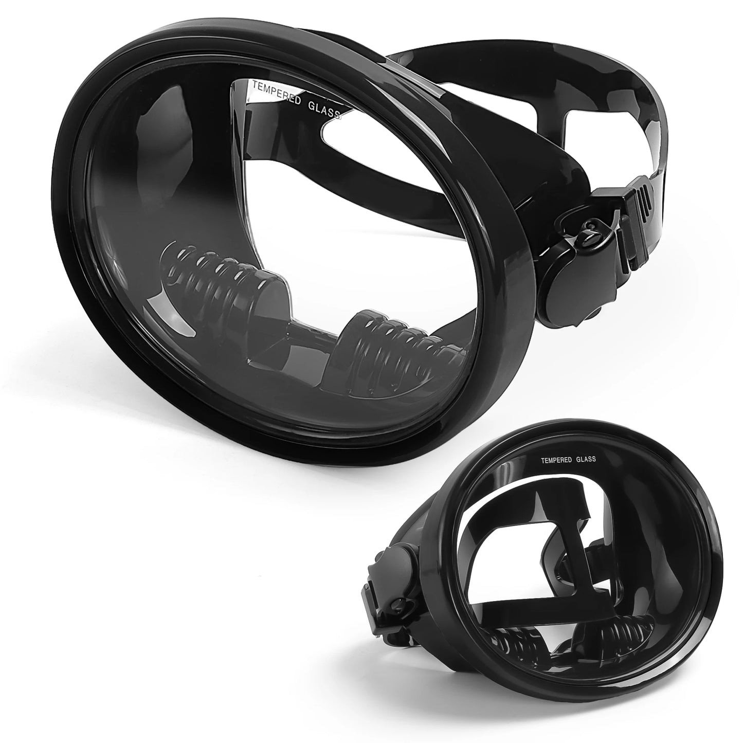 Adult Dive Mask: Wide View Anti-Fog Lens for Scuba, Snorkeling & Freediving - Comfortable Water Goggles