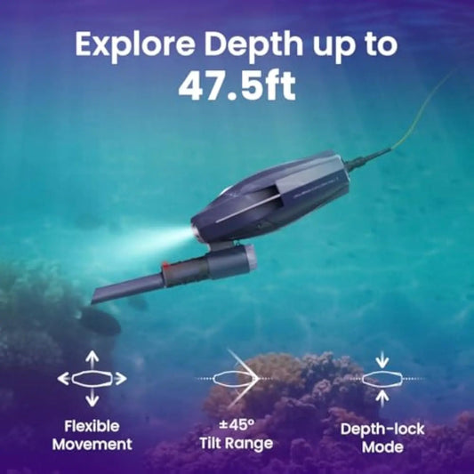 CHASING Dory Explore Underwater Exploration Treasure Hunting Drone Depth 14.5m 1080p HD with Metal Detector Underwater Drone ROV
