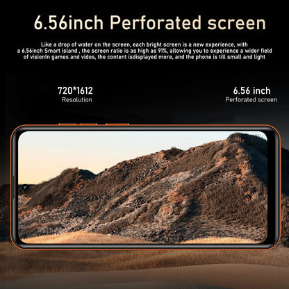 Smartphone Android,6.56 inch,8+256GB ROM,4G Network,Mobile phones,Dual SIM,13+16MP Camera,Cellphones