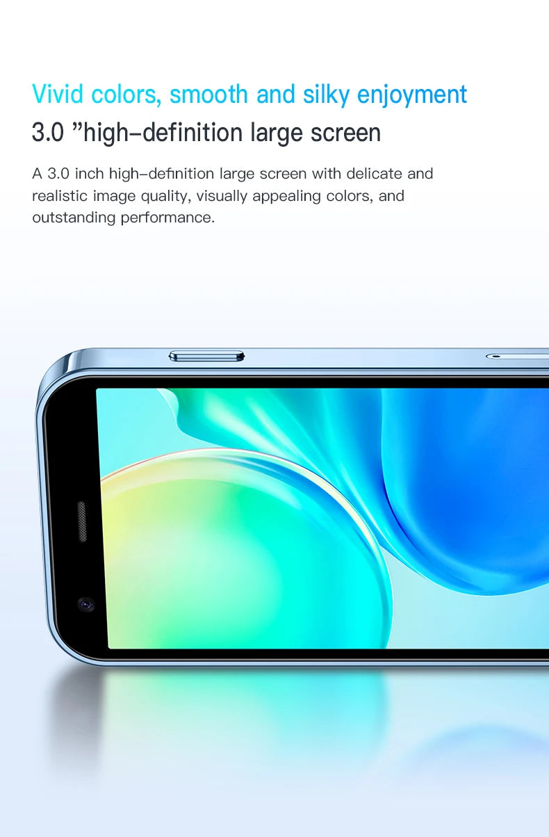 SERVO Mini Smartphone 3.0" Display 2GB+16GB 3G WCDMA Facial Recognition WiFi GPS Play Store Android Smart Phone Dual SIM Standby