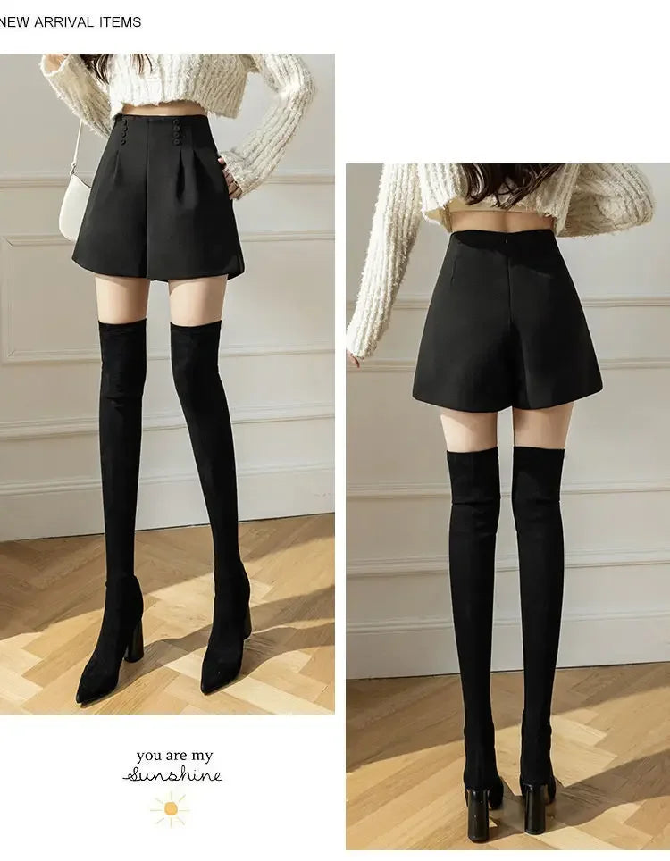 Design-sensing Suits and Shorts Women Slim and High-waisted A-line Boot Pants Versatile Casual Pants