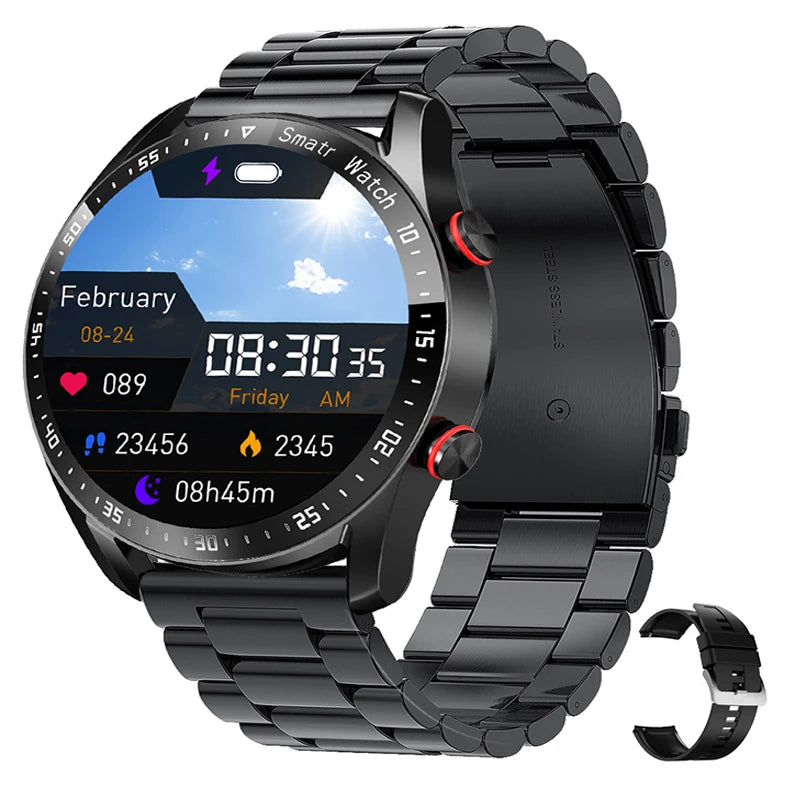 ECG+PPG Bluetooth Call Smart Watch Men Laser Health Blood Pressure Fitnes Sports Watches Man Sports Waterproof Smartwatch