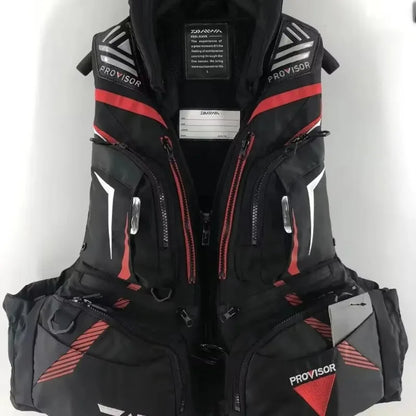 Man Fishing Vest Outdoor Buoyancy Vest for Men Multi-functional Breathable Life Vest Jacket for Drifting Swimming