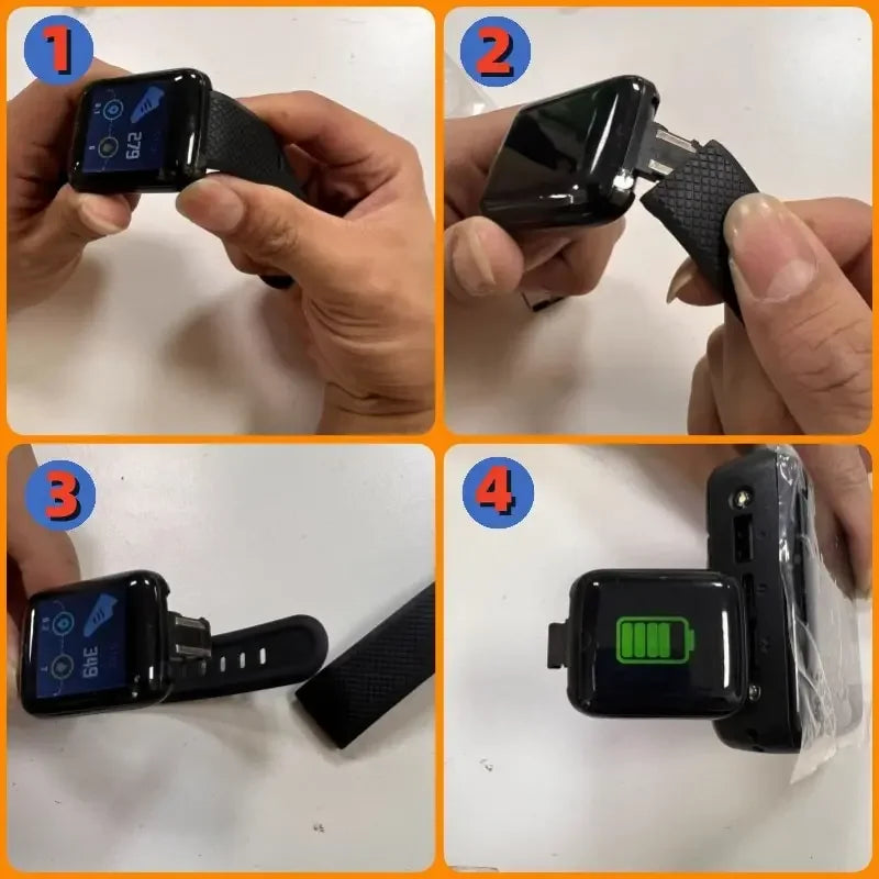 Round Digital Smart Sport Watch for Men and Women, LED, Electronic, Bluetooth, Wrist Watch for Kids, Hours, Dropshipping