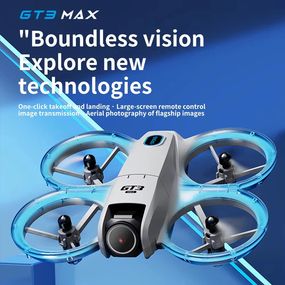 NEW GT3 GPS Drone with 8K HD Dual Cameras 180° FPV 5G WIFI Brushless Motors Intelligence Obstacle Avoidance Foldable Quadcopters