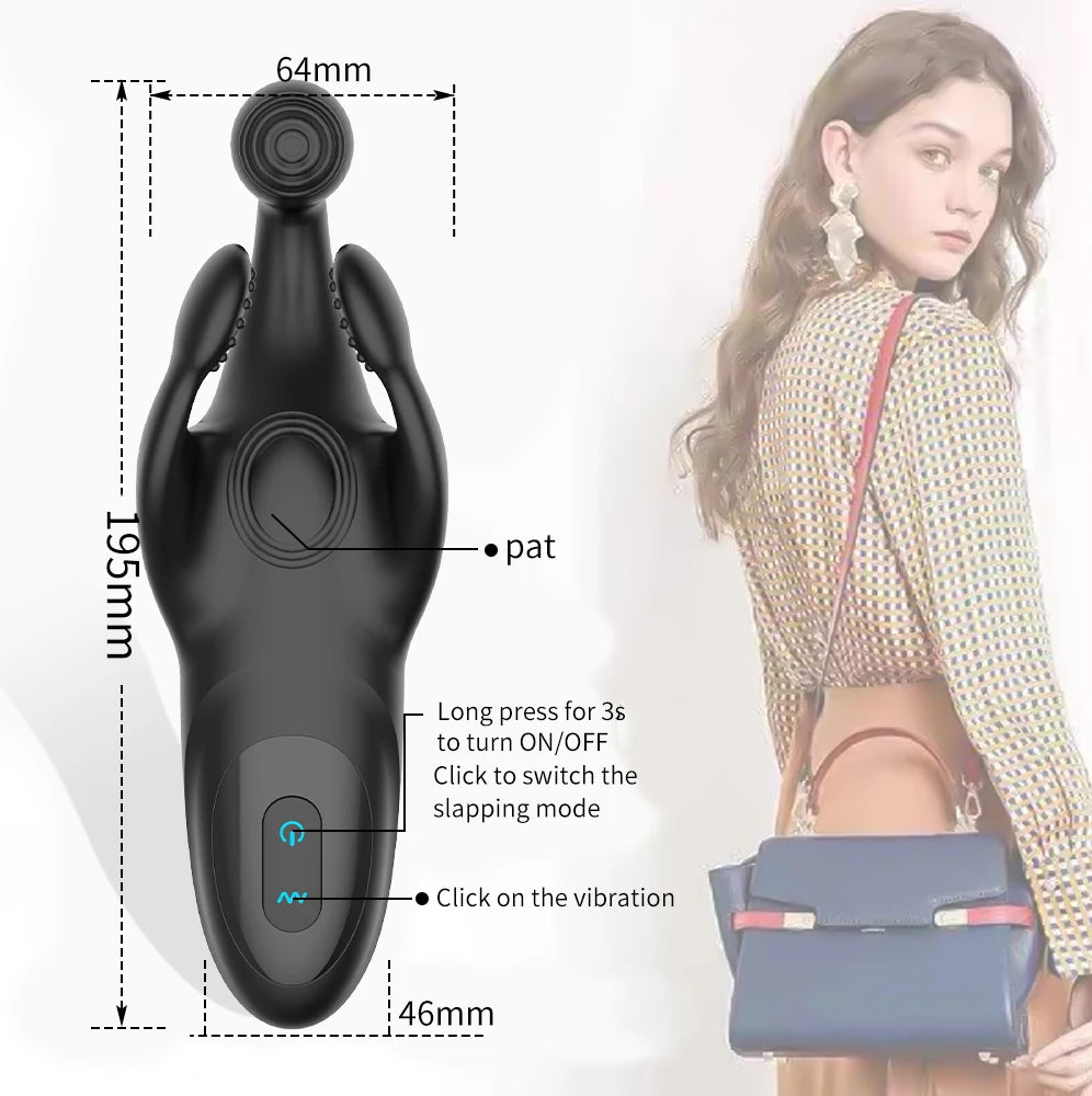 Testicle Massager Vibrators for Men Sexy Toys Silicone Prostate Massager for Men Couple Scrotum Stimulator Men's Adult Goods