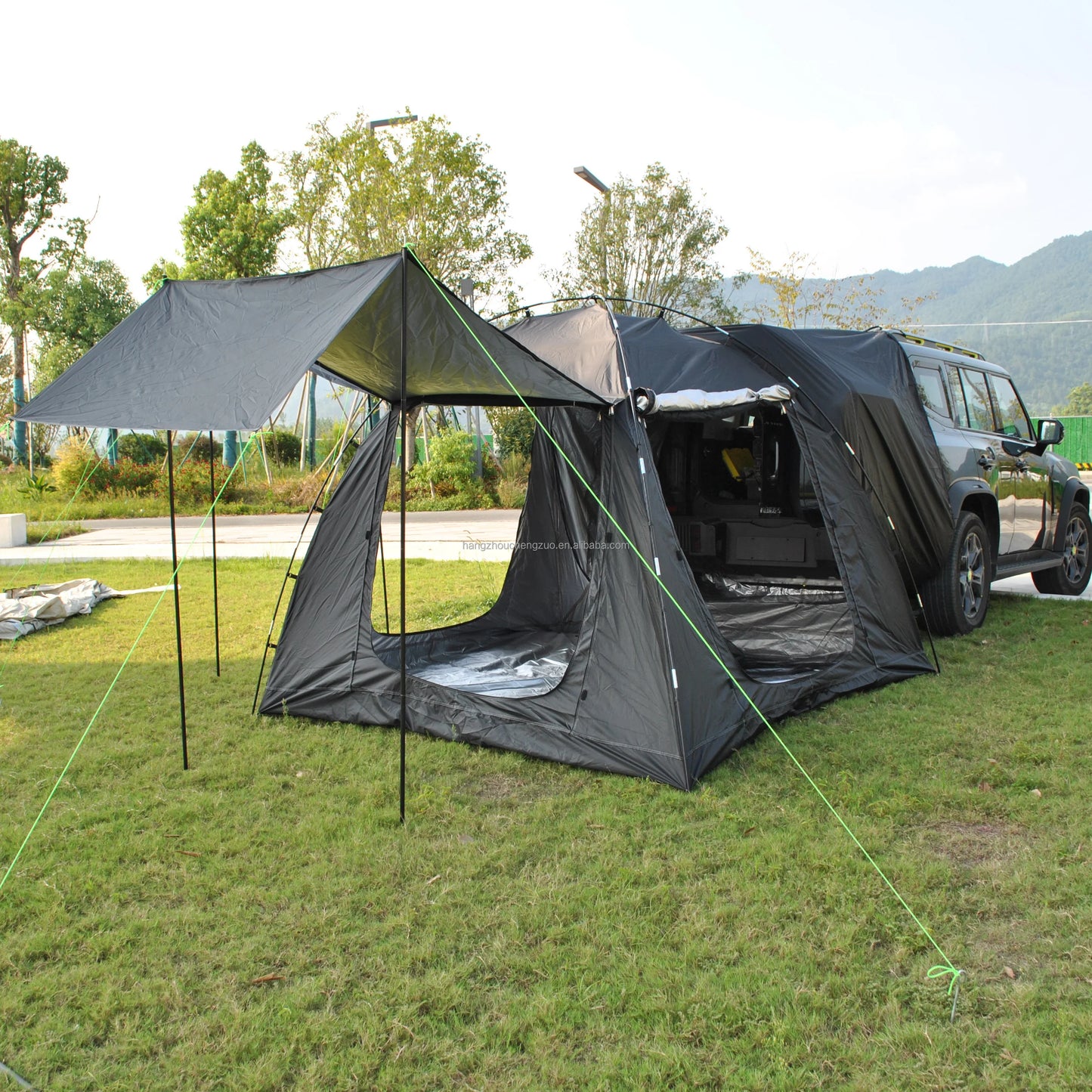 Tent for Camping, 6-Person Car Camping  Tailgate Tent for Outdoor, Easy Set up with Canopy