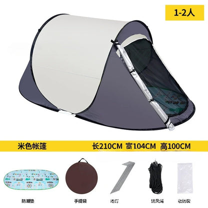 Sunscreen Tent For Outdoor , Automatic Installation-free Tent, Pop Up Tent,windproof sunscreen coating thickened camping tent