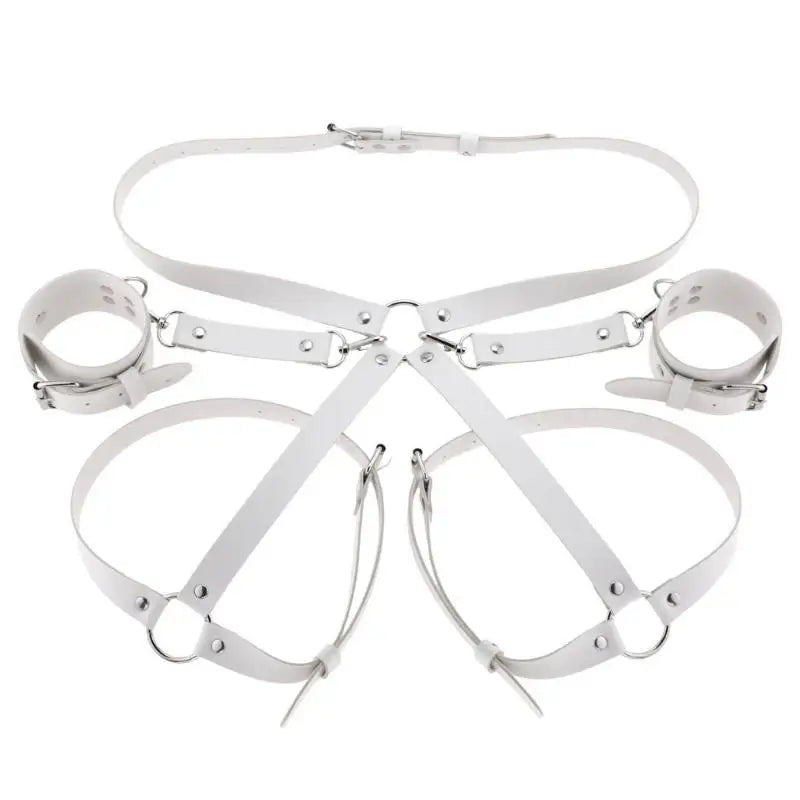 Sex Restraints Bondage Toys PU Leather Adjustable Waist Strap Adult Games Sex Toys For Men Women Sex Bondage Toys