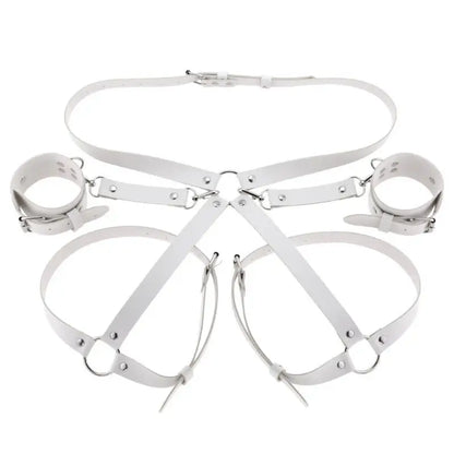 Sex Restraints Bondage Toys PU Leather Adjustable Waist Strap Adult Games Sex Toys For Men Women Sex Bondage Toys
