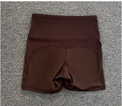 High-Waist Yoga Pants Women's Fitness Running Shorts Breathable Quick-Dry Elastic Spring Summer Training Three minutes of pants