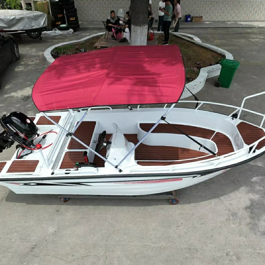 Best Value Aluminum Alloy Speedboat for 6-8 Passengers Comfortable Handrails for Fishing or Sports Yachting