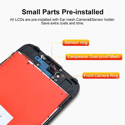 For iPhone 5 5C 5S SE 6 6S 7 8 Plus LCD Display Touch Screen Replacement For iphone 7G 7P 8G 8 Plus LCD Screen Tempered Glass