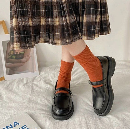 Shoes For Women Black Woman Pumps Low Heel Elegant Loafers Luxury Leather Casual Round Toe Stylish L Vacation Popular 39 On Sale
