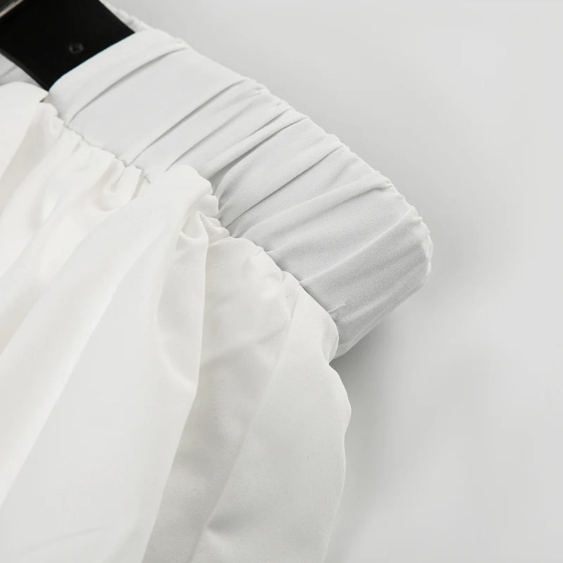 Sexy Low Waist White Mini Skirt Women Fashion with Belt Kawaii Preppy Short Skirts Y2K Korean Streetwear Pleated A Line Skirts