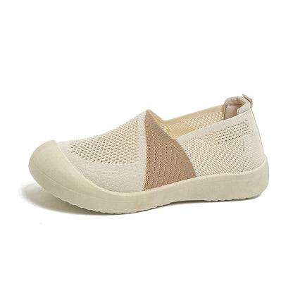 Women's shoes summer 2026  Single Shoes Dual-Tone Breathable Design Petite Fragrance Style Comfortable Footwear shoes woman