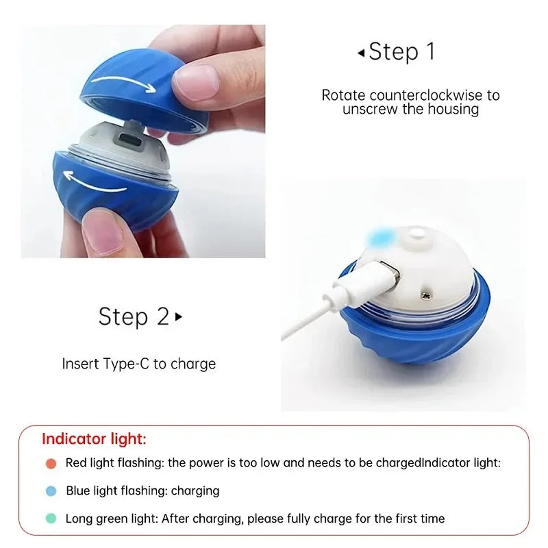 Dog Toy Ball With Automatic Movement, Bouncing Ball, Intelligent Usb Charging, Interactive Ball For Dogs, Chew Toy Ball For Dogs