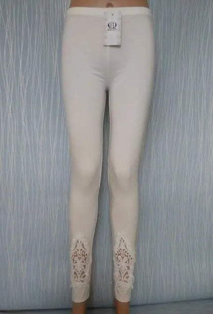 7XL Large Size Leggings For Women Summer Thin Tick 3/4 Capris Short Lace Hollow Tight Pants Black White Pink Red  6XL 5xl 4xl