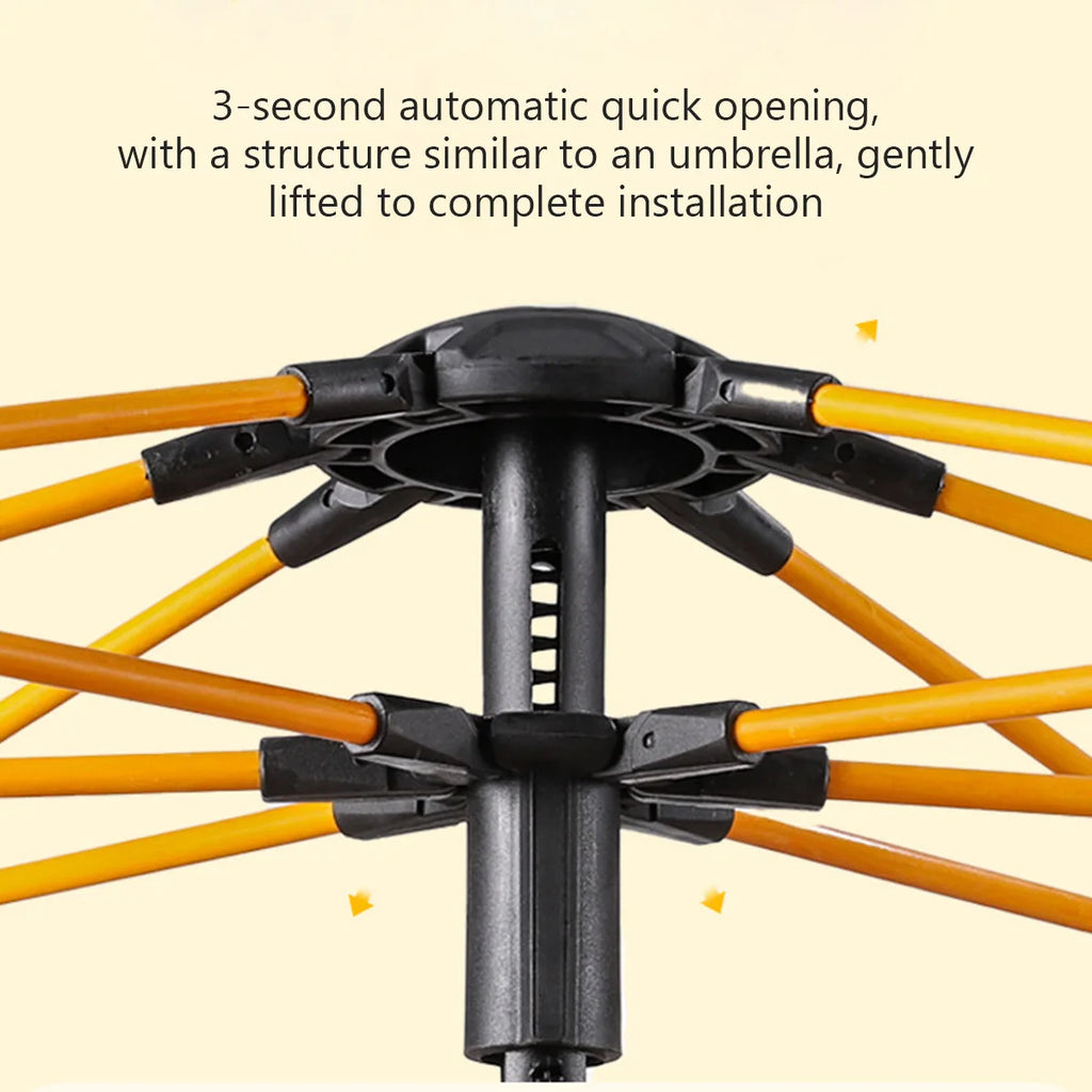 2-4 Person Outdoor Folding Tent Quick Automati Opening Self-driving Wild Camping Tent Waterproof Sunscreen Portable Tent