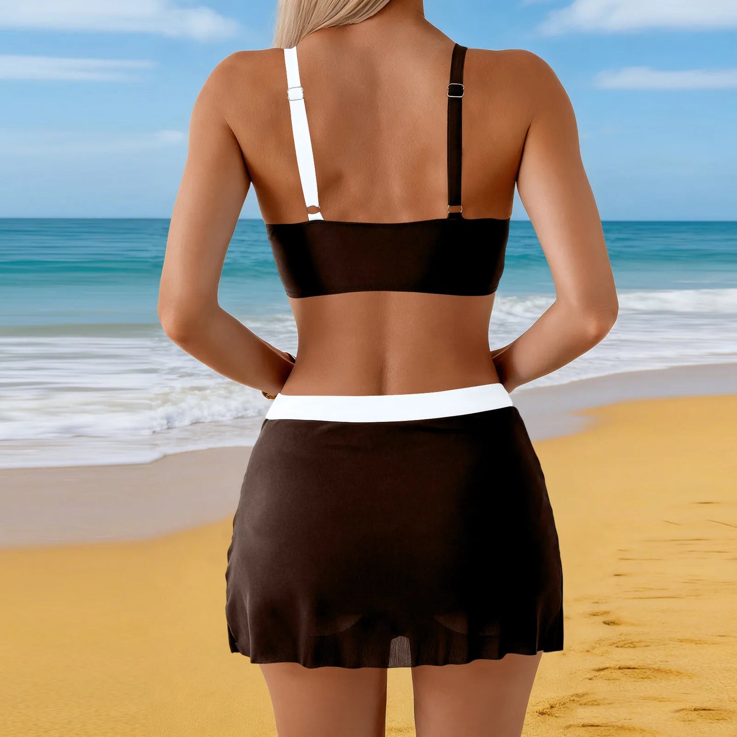 Women Swimsuit Shorts Flowy Two Piece Swimsuits Bathing Swimwear Outdoor Beach Party Bikini Shorts Set Women'S Lingerie Set