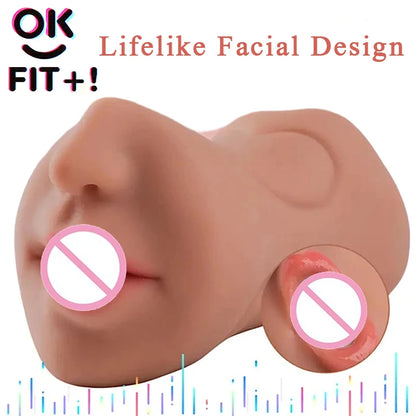 Male Sex Toys With Sexy Mouth Realistic Vagina And Tight Anus Ass Oral Sex Doll Stroker Adult Toys Adult Supplies For Men