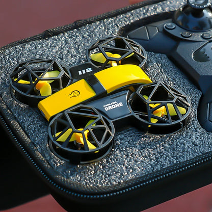 Dowellin D12 Drone Mini Remote Control Aircraft New Children's Toy HD Dual Camera Fixed Height RC Quadcopter Starter Gifts